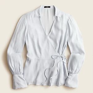J Crew wrap crepe top
